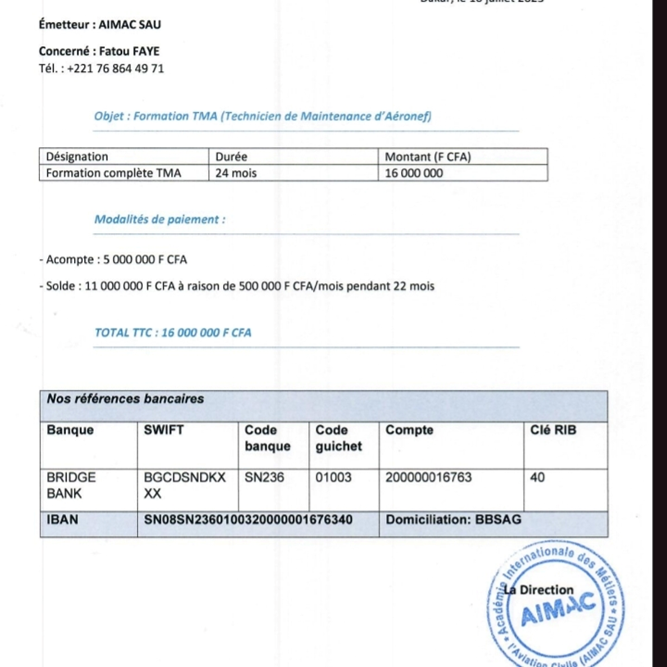 Financial support for tuition fees 